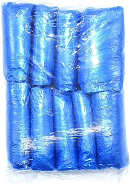 Topwill Disposable Plastic PE Dust Waterproof Cooking Protective Arm Sleeve Cover Blue LDPE CPE Elastic Nonwoven Cuff Oversleeve