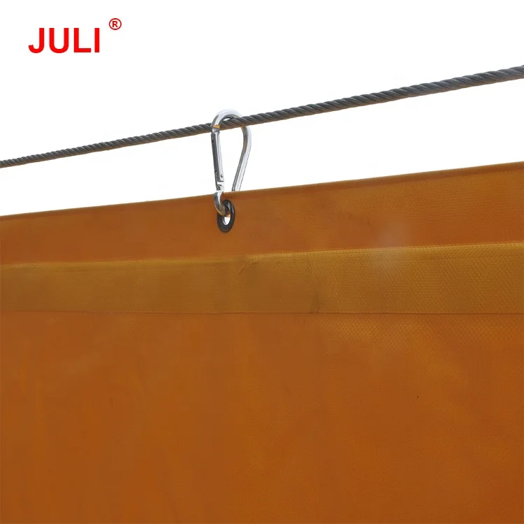 Chinese factory high strength high pressure resistance orange polyester fiber large diameter metrol tunnel ventilation duct