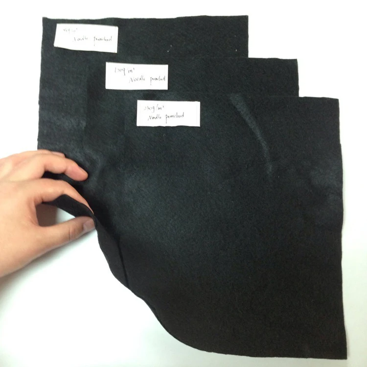 Black/Grey Color Needle Punched Recycled Polyester Felt Fabric Rolls From China Supplier
