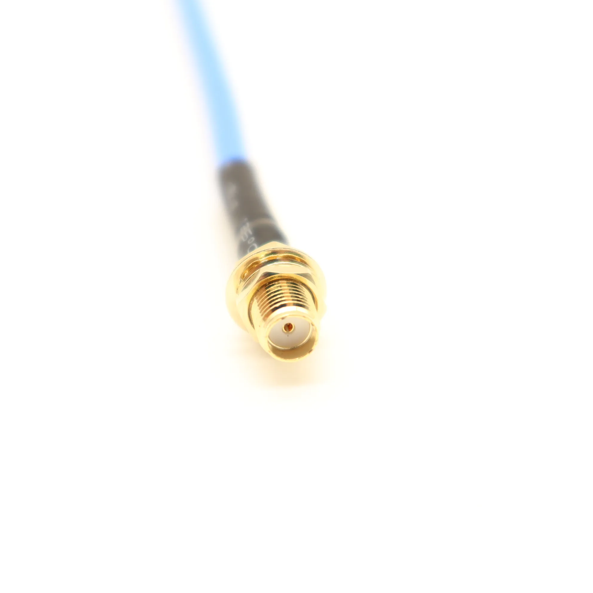 Blue 2.6mm 20cm type SMA Male MMCX Male right angle pigtail panel screw mount antenna extension Coaxial Cable rg402 RG405