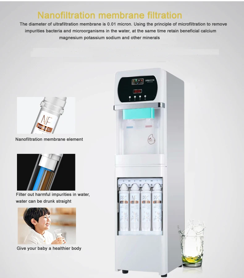 High frequency magnetized water dispenser hot and cold water dispenser for sale