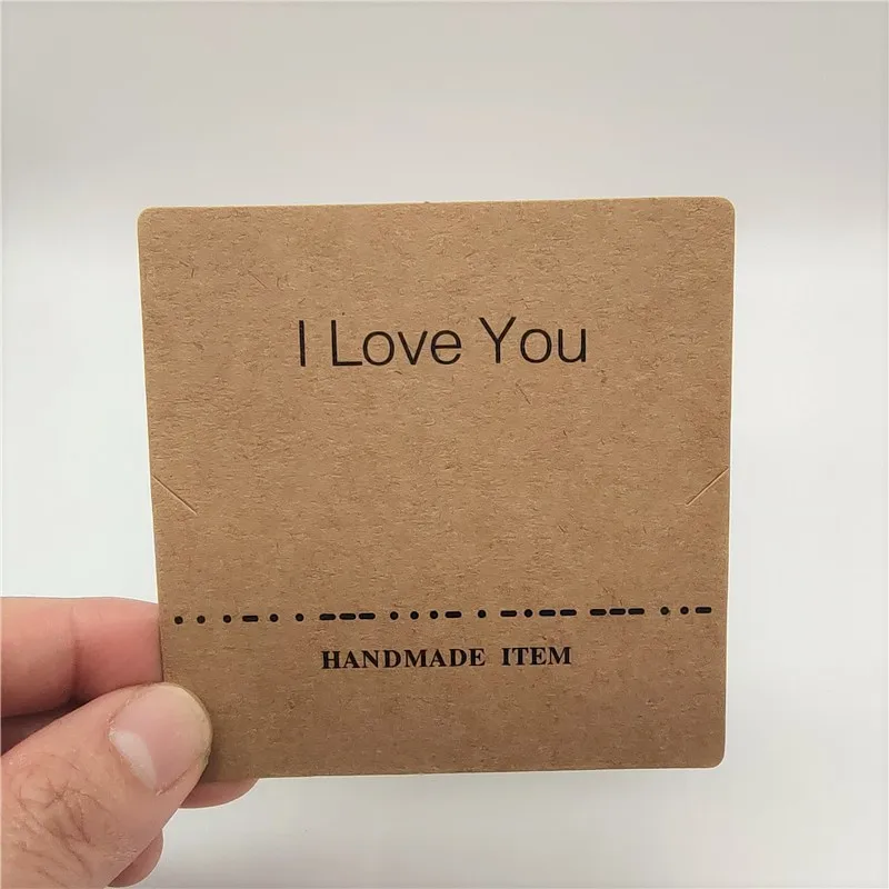  Custom Natural Color Kraft Cards Best Friends Sister Mommy Jewelry Cards Brown Paper Cards Gift Packing Accessories.jpg