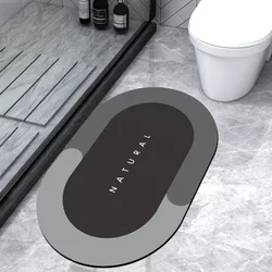 2022 Factory Sale Absorbent Floor Mat Soft Diatomite Bath Mat Quick-Drying Bathroom Rug Non-slip Entrance Doormat For Bathroom