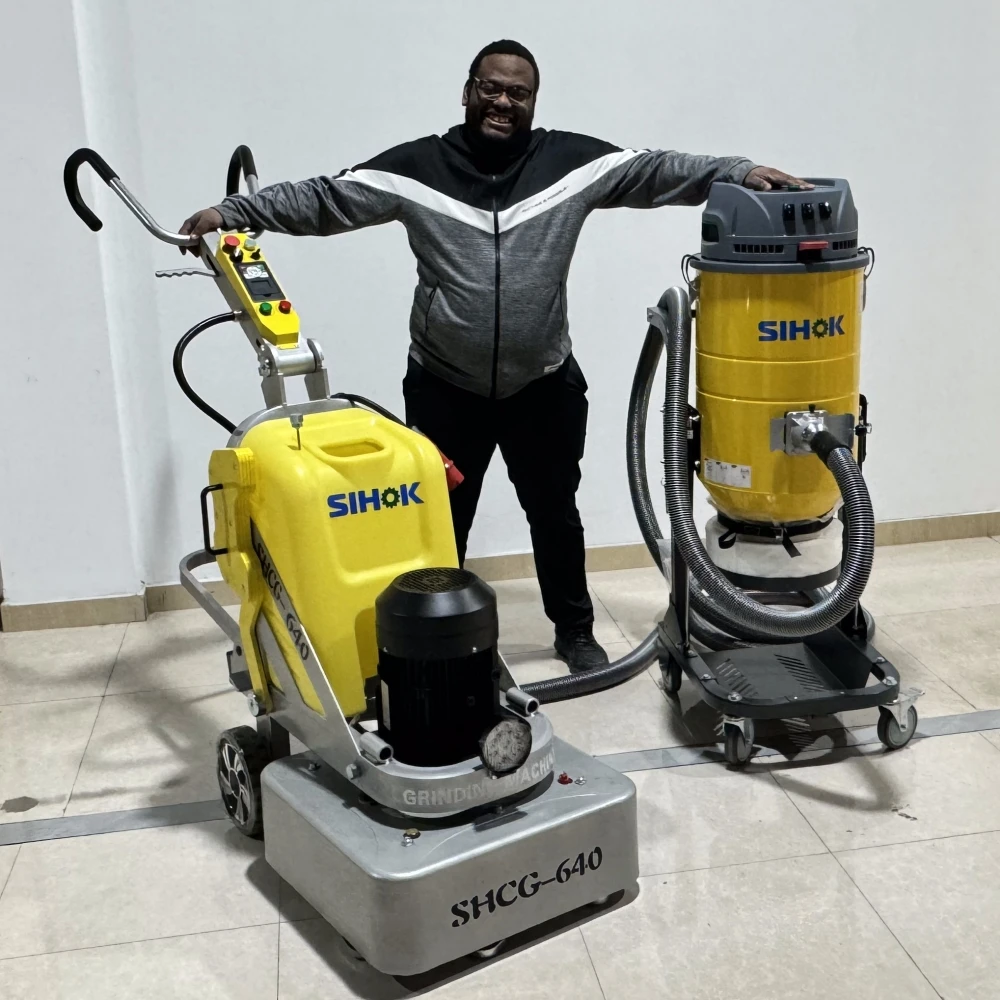 Diamond Dual Disc Dustless Concrete Grinder Granite Marble Concrete Floor Grinder Machine Hand Grinder Machine For Concrete