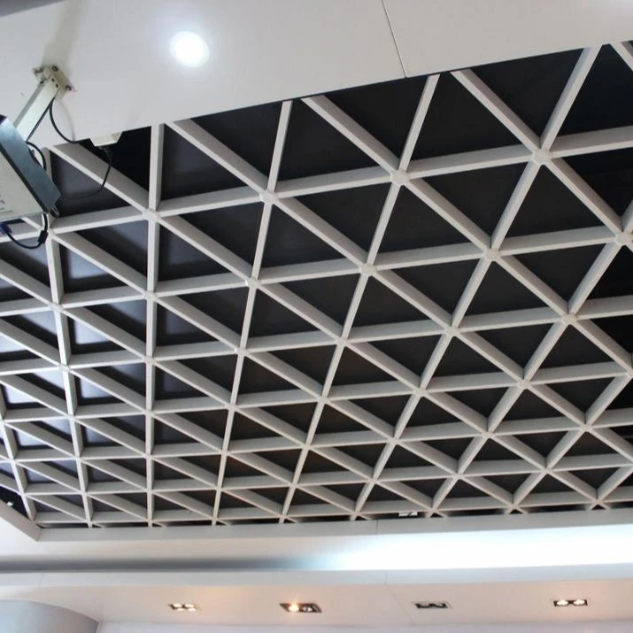 Aluminum grid ceiling triangular grid ceiling  aluminum open cell ceiling