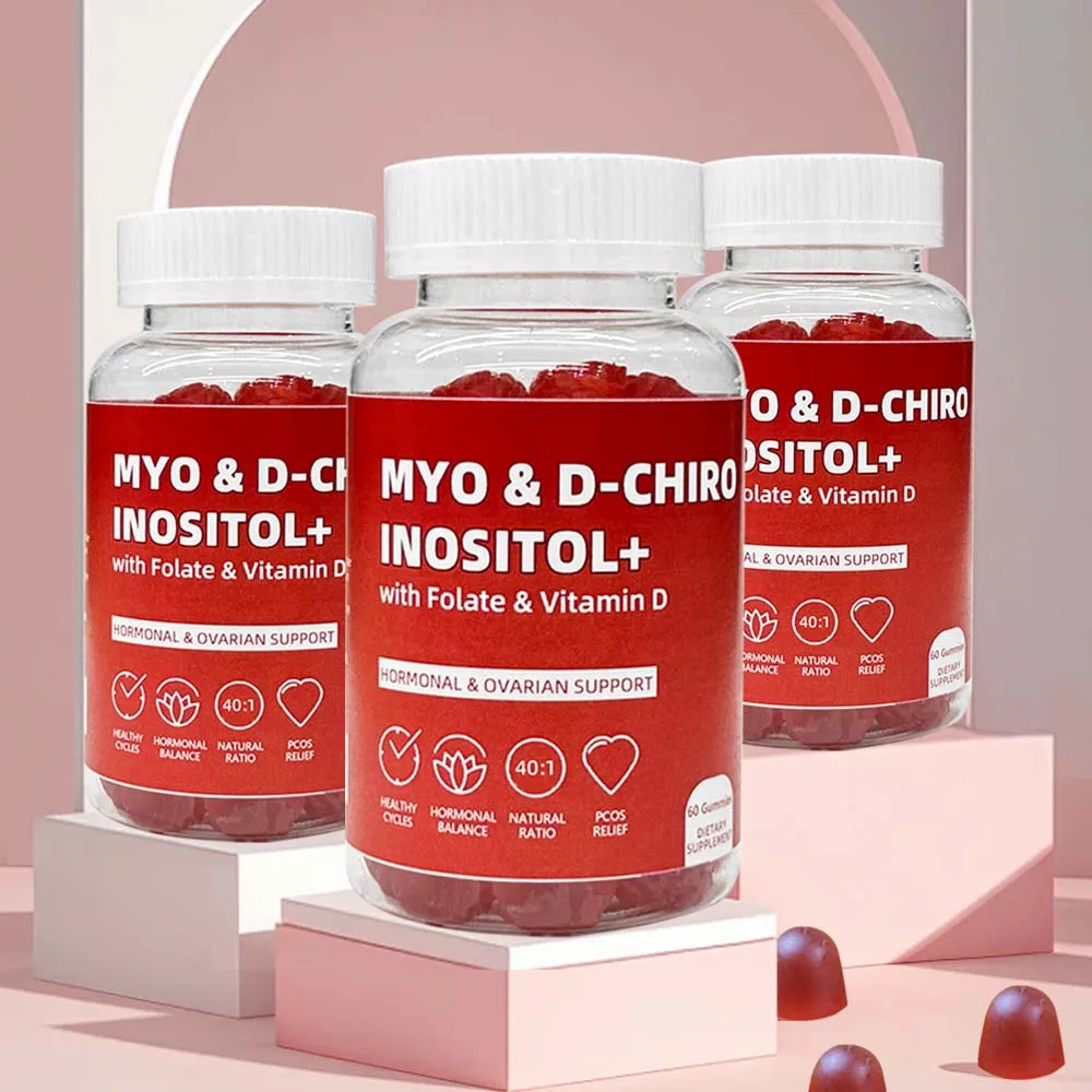 Product PCOS Capsules Happy Hormones Inositol Multivitamin Capsules Hot OEM Private Label New Women 5g Vegan Vitamins Sweet 150g