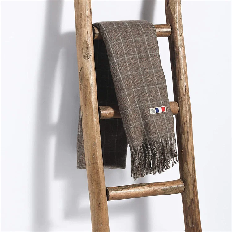 ARTMADE Farmhouse Decor Handcrafted Rustic Wooden Decora Blanket Ladder,New Design Wall-Leaning Rustic Wood Blanket Ladder