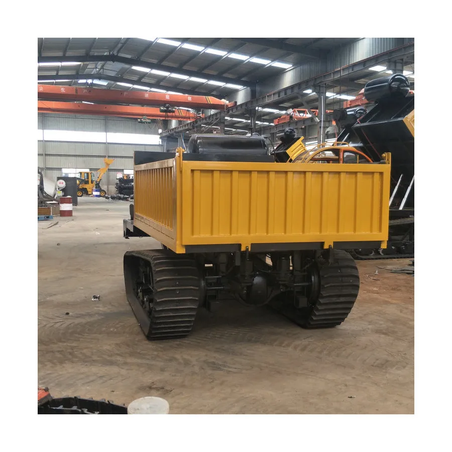 
Latest 12 ton engineering rubber crawler dump truck and crawler transport vehicle 