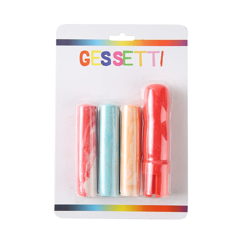 3pcs marble sidewalk chalk  Factory wholesale drawing chalk toys with holder set for kids