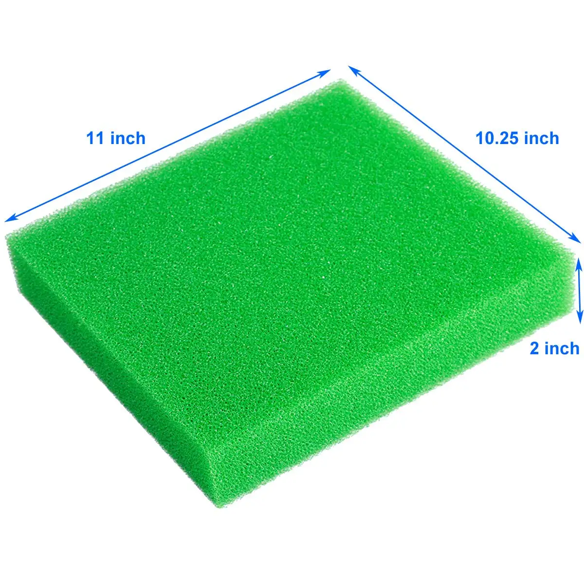 BONNO Custom Green Color Aquarium Filter Sponge Open Cell Foam Sheet Bio Sponge Filter Media Pad HMF Fish Tank Sump Divider
