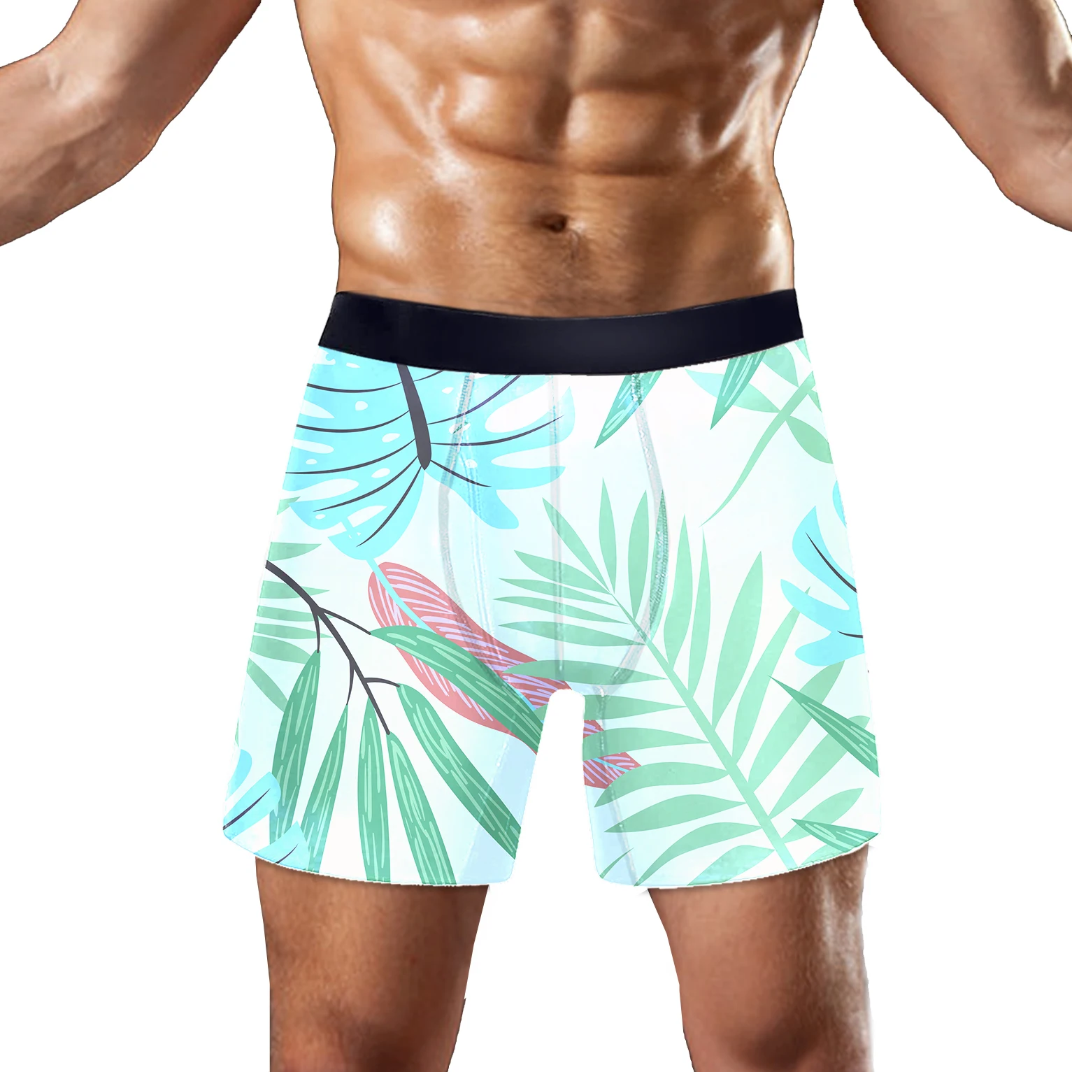 Wholesale oem compression sublimation printing custom logo polyester spandex short underwear men boxer briefs