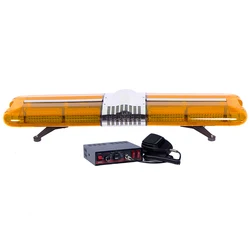 DC12V 120watts revolving smd led police light bar red blue lightbar with alarm speaker