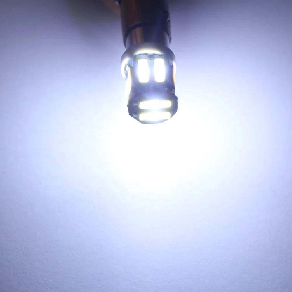 ЛКТ 12V 24V T11 BA9S 7014 10 SMD 250LM светодиодные лампы боковой двери карта индикатор обратного чтения хвост свет Led автомобилей Белый Красный Синий Янтарный