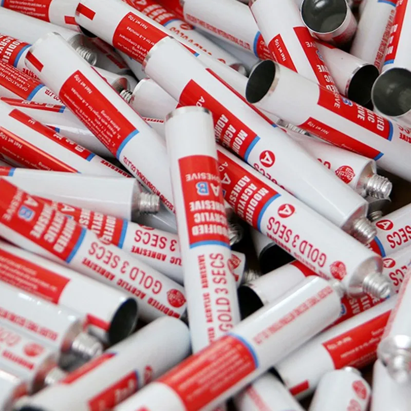 Mouth Closed Cylinder Packing Aluminum Tube 10ml Aluminum Tube With Lid White Black Blue Red