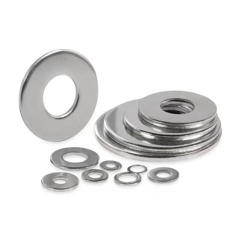 factory direct DIN 125 high quality plain washer Stainless Steel 304 316 Flat Washer at factory price M6 M8 M10 M12