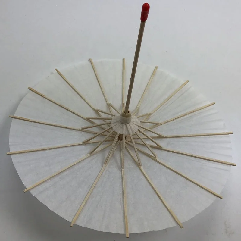 Kids DIY painting small size diameter 20cm white blank Paper Umbrella
