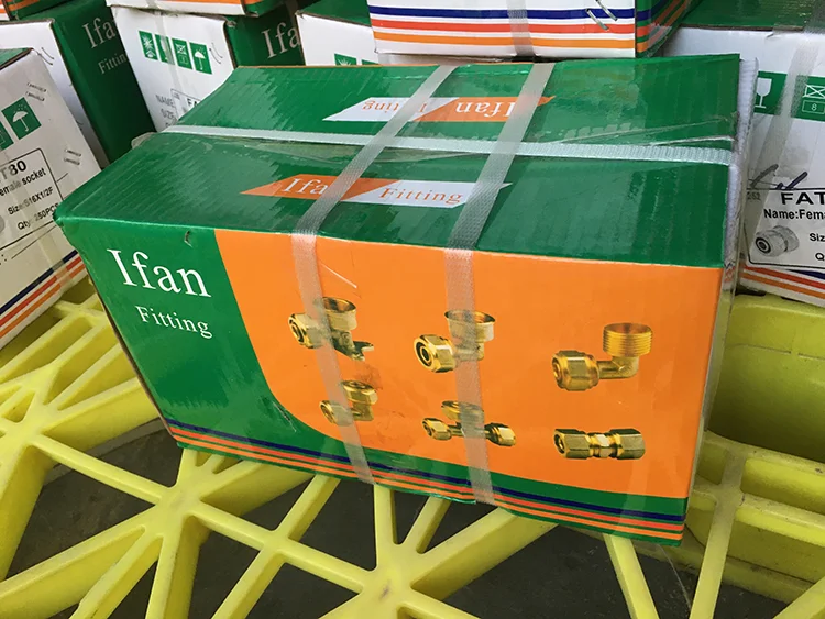 IFAN Wholesale 16-32mm Pex Brass Compression Fitting For Gas Plumbing Pex Al Pex Fittings