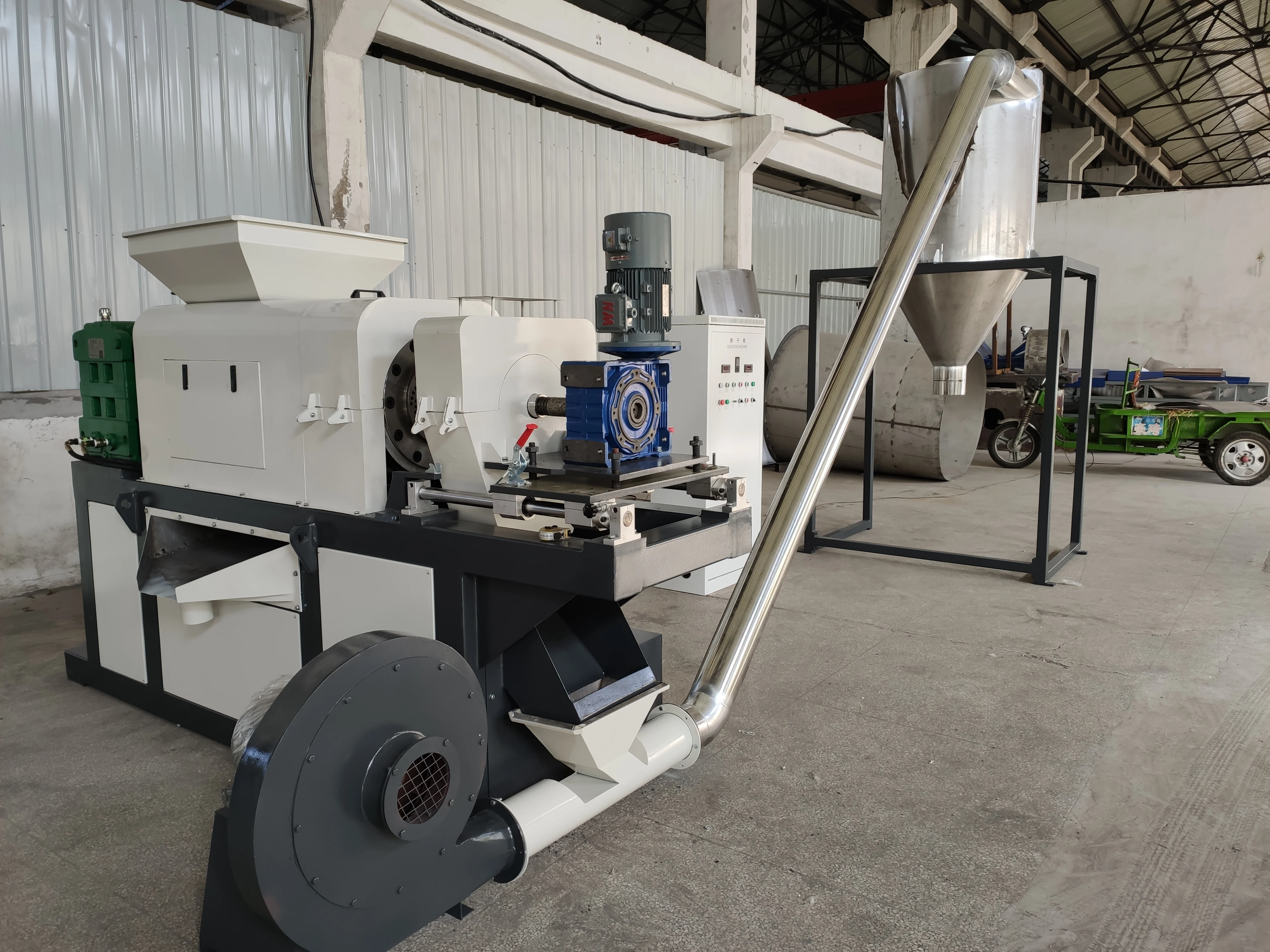 Pe Ldpe Lldpe Film Bag Plastic Squeezer Drying Granules Making  Squeezing Drying Machine Machine