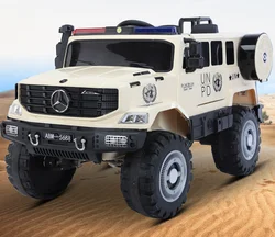 Детский Электрический автомобиль 4x4 с дистанционным управлением детские игрушки для мужчин и женщин двойной пожарный полицейский Детская поездка на
