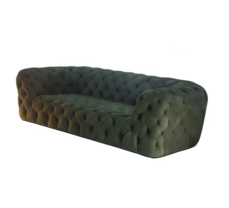 Оптовая продажа, удобный итальянский зеленый Оригинальный современный дешевый диван chesterfield для продажи
