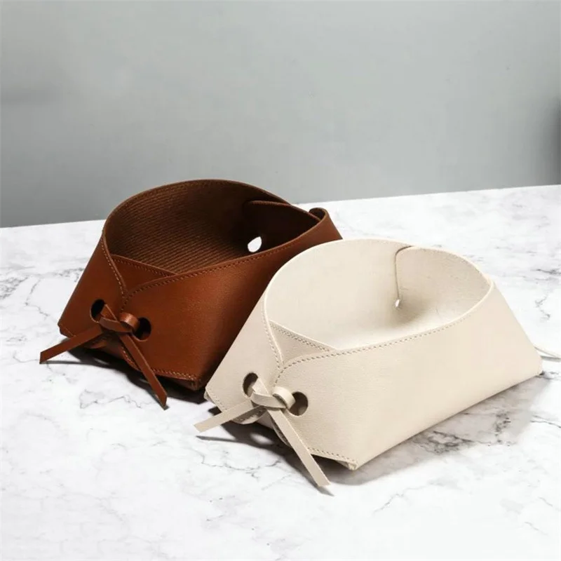 Подставка для хранения косметики из искусственной кожи