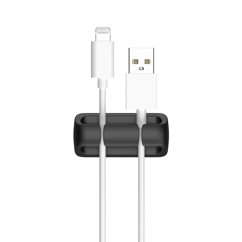 Silicone Desk Cable Management Organizer for Charger Earphone Protector Wire Keeper Holder Flexible USB Cable Winder