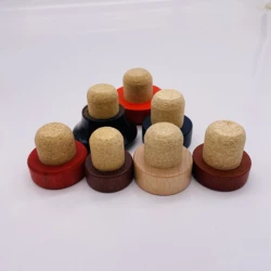 Wooden Caps Synthetic Cork Bottle Stopper Lids Bottle Caps Closures