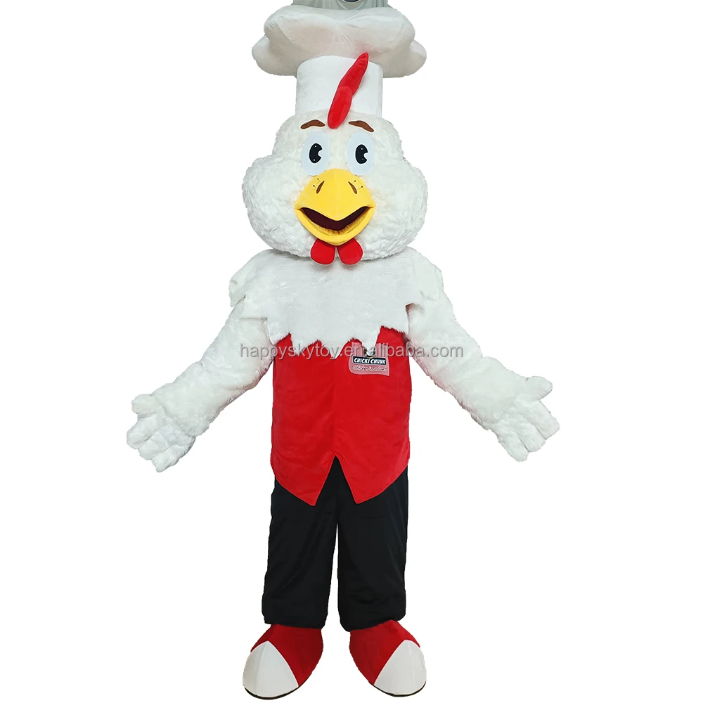 Unisex Adult White Rooster Mascot Costume Festive Fancy Dress for Party Halloween Cosplay & Carnival Holiday
