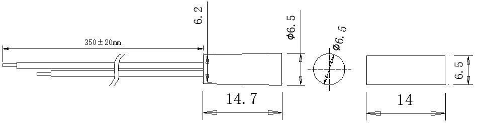 MCS-34A Magnetic Switch proximity switch Hidden Mounting NdFeB magnets
