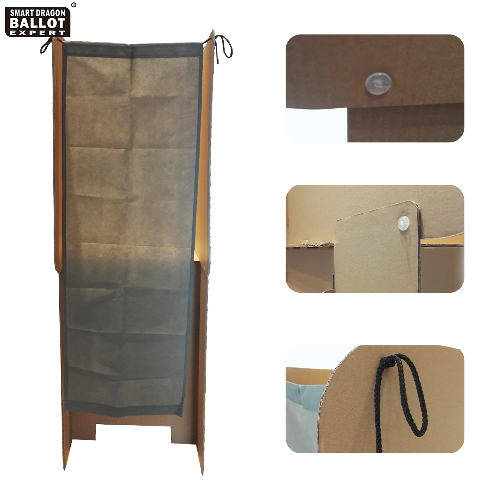 Customized Cardboard Voting Booth Exhibition Portable Exhibition Booth Stands