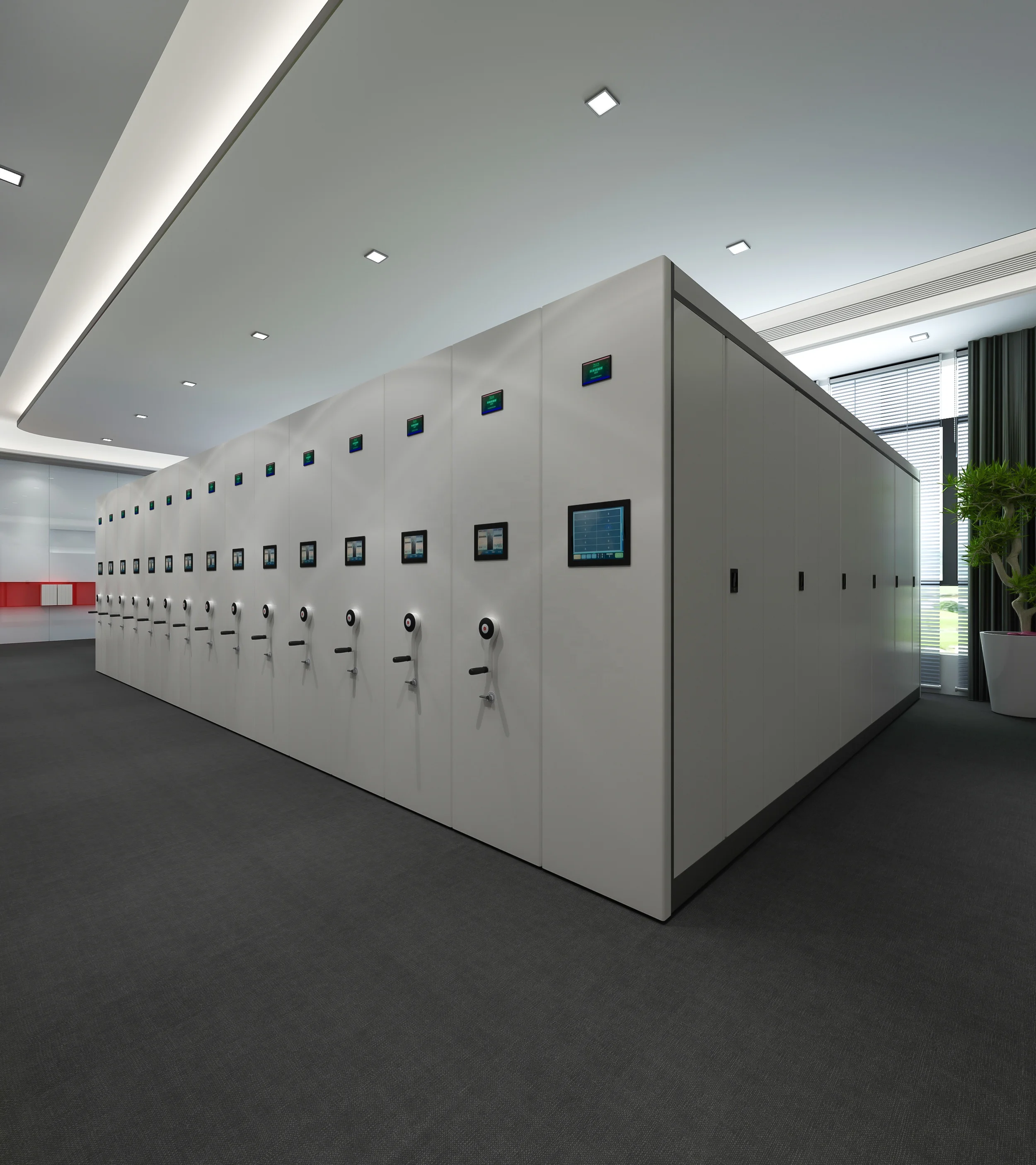 Newest Mobile Storage Shelving System Mobile Compactor System For Library Use