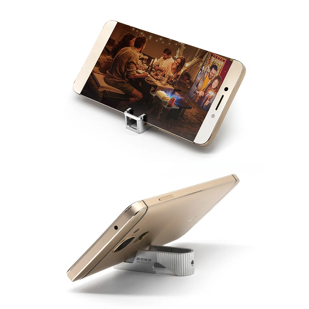 Giveaway Gifts Bottle Opener Keyholder with 4-in-1 Charging Cable, Multi Charging Cable with Mobile Phone Stand