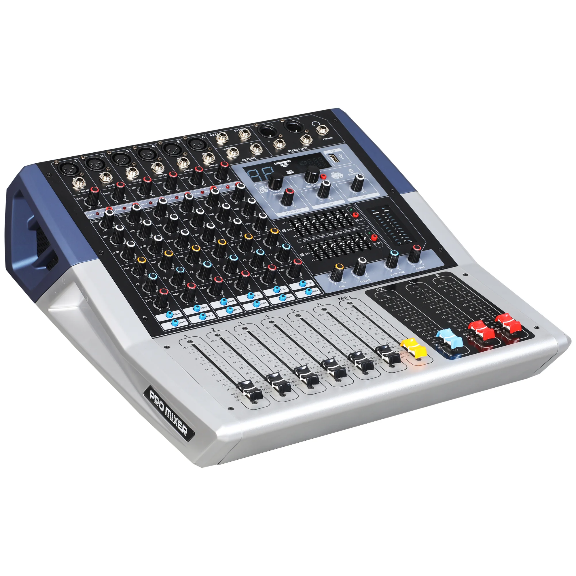 Hot sale good quality Digital Mixer with 6 line channel for Music Room