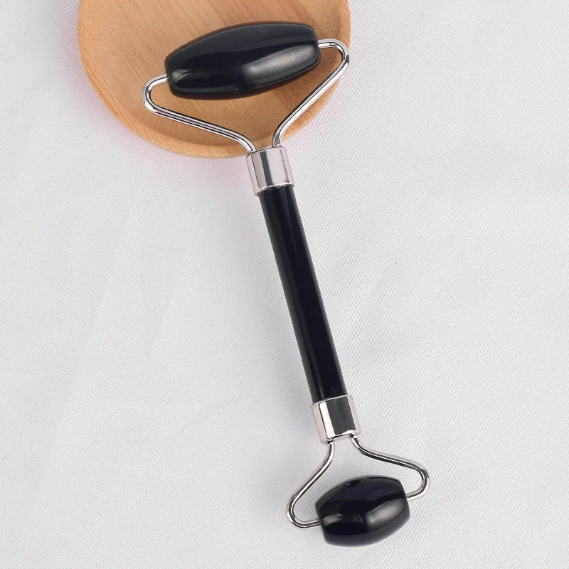 
2019 hot selling 100% natural double head jade roller and jade gua sha tool kit for massage 