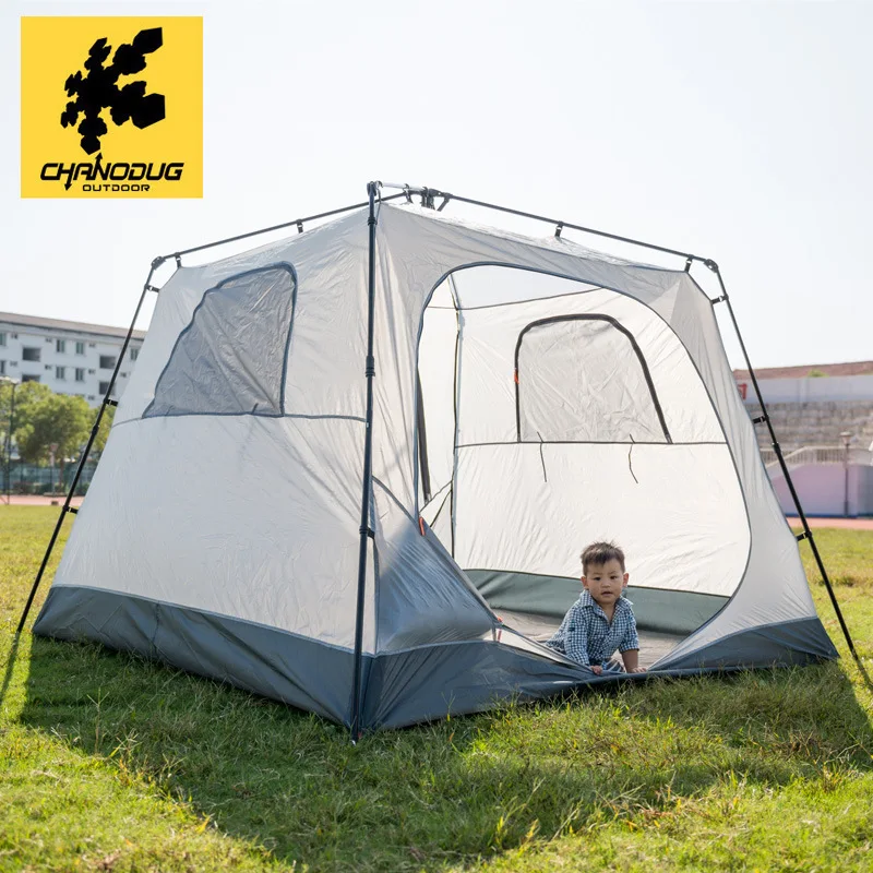 Палатка для альпинизма на открытом воздухе, полностью автоматическая гидравлическая палатка с быстрой открытием для кемпинга, утолщенная, непромокаемая, навес от солнца