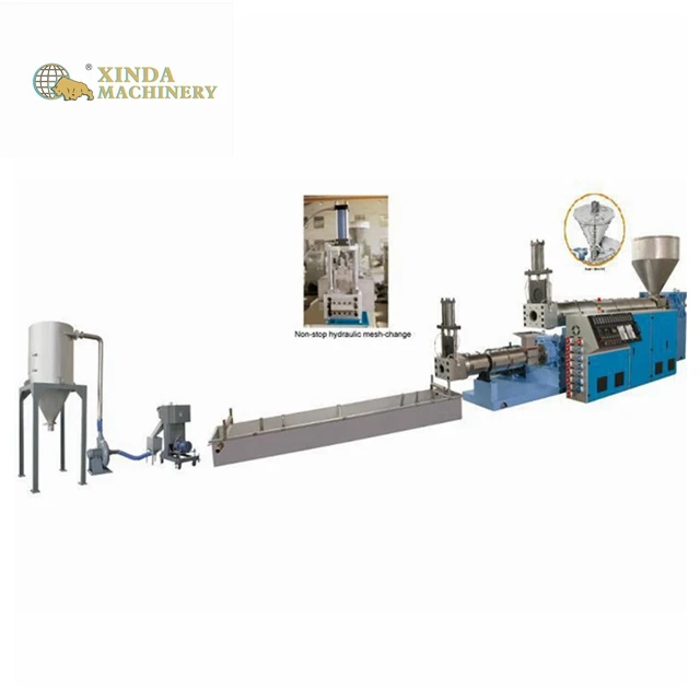 Xingda pp pe recycle plastic granules making machine recycling machine granulator extruder