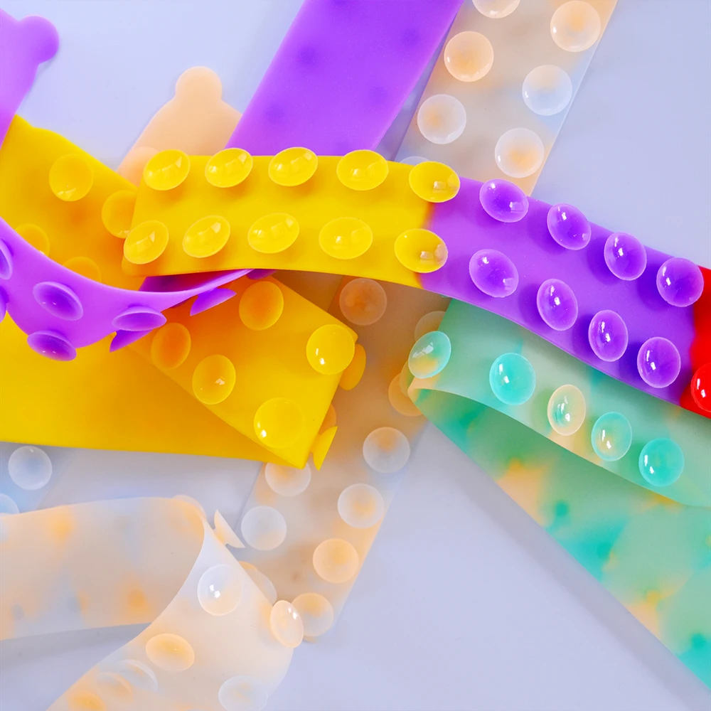 Fidget Toy Adult Antistress Squidopop Toys Kids Squeeze Silicone Sheet Bubble Sensory Relieve Autism Suction Cup