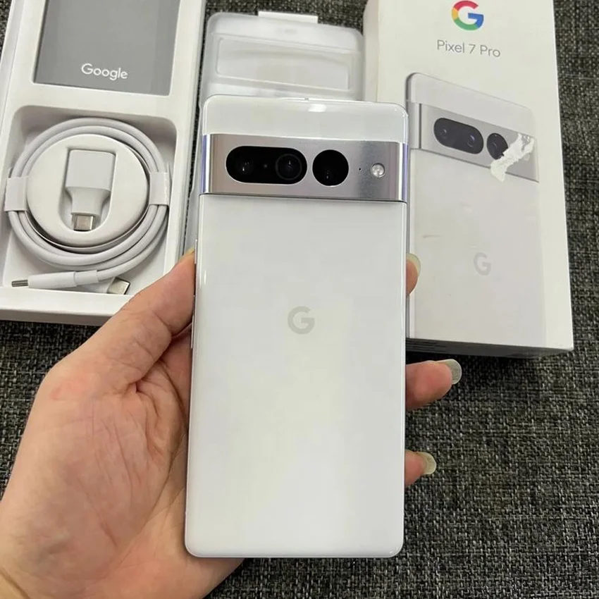 For Google Pixel 7 Pro Second Hand Cell Phones 4gb Ram 128gb Rom Snap 5000mah 5g Octa-Core Android 13 Cellphone With Box