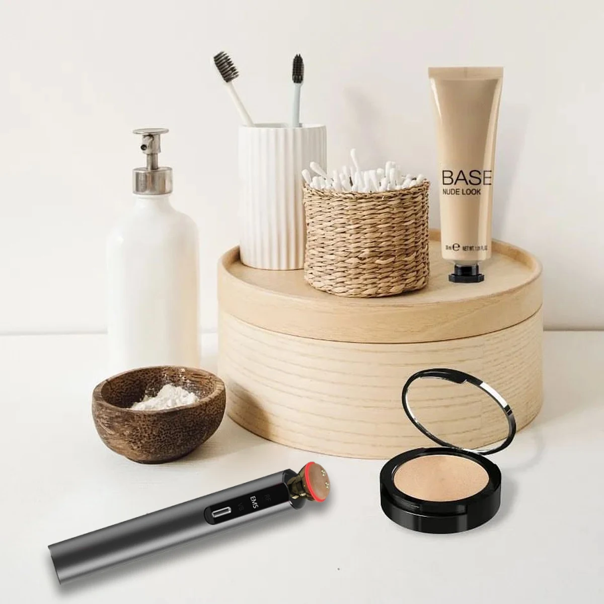 Hot Compress Heating Vibration Anti-aging Stick Red Light Therapy Microcurrent Eye Device