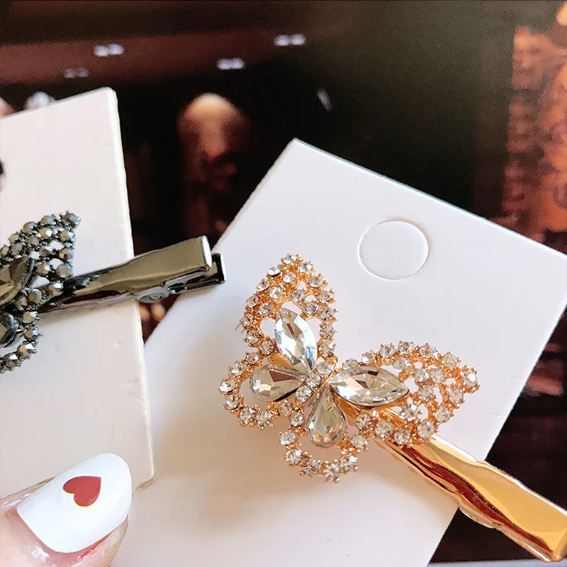 Rhinestone Hairpin Temperament Bangs Clip Side Clip Hair Accessories Side Clip