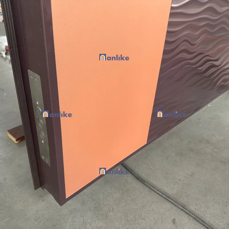 Anlike Dubai Luxury Customized High End Smart Latest Double Cast Aluminum Security Exterior Villa Entrance Door