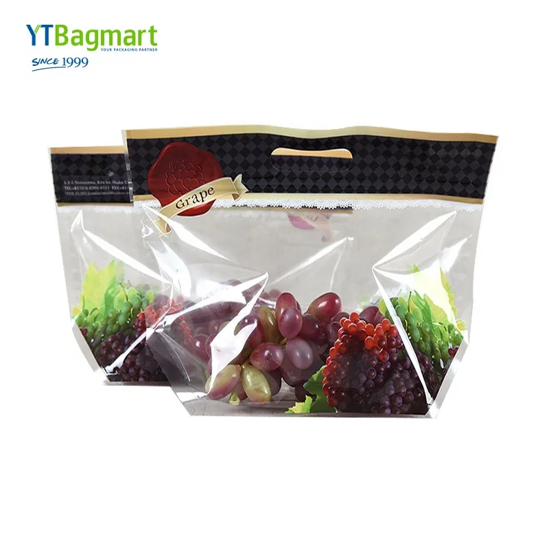 Food Grade Zipper Frozen Laminated Plastic Bag For Fruit And Vegetable