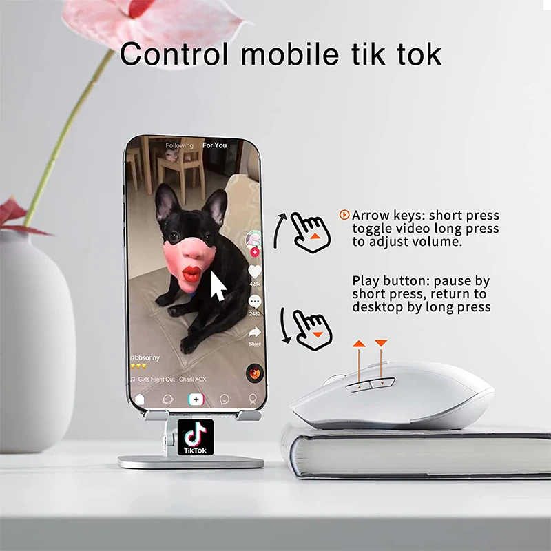 2023 TikTok горячая Распродажа планшетный телефон компьютер Bluetooth беспроводная мышь зарядка светящаяся 2 4G USB Беспроводная