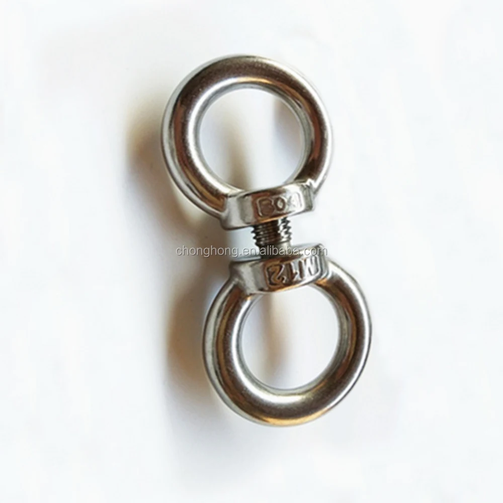High Quality High Polished Eye Bolt,M6 M8 M10 M12 DIN 580 Stainless Steel AISI 304/316 Lifting Bolt China Supplier
