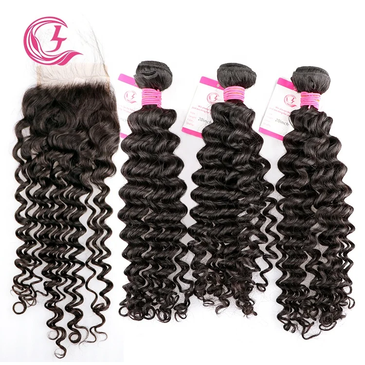 Wholesale Mink Virgin Brazilian Deep Wave Hair, Grade 9A 10A Brazilian Hair Bundles, Cheap 100% Virgin Human Hair Weave Bundles