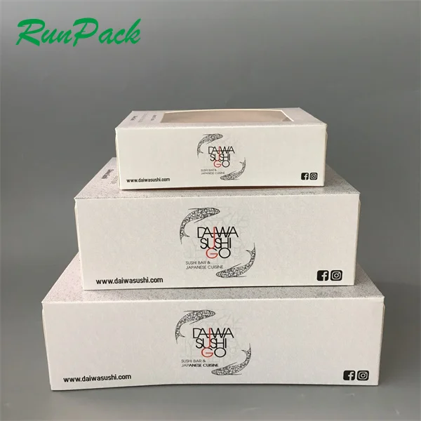 Custom Logo Printed Design Paper Card Cake Dessert Doughnut pastry box Packaging Food Grade Eco Take Away Boxes For Bakery shop