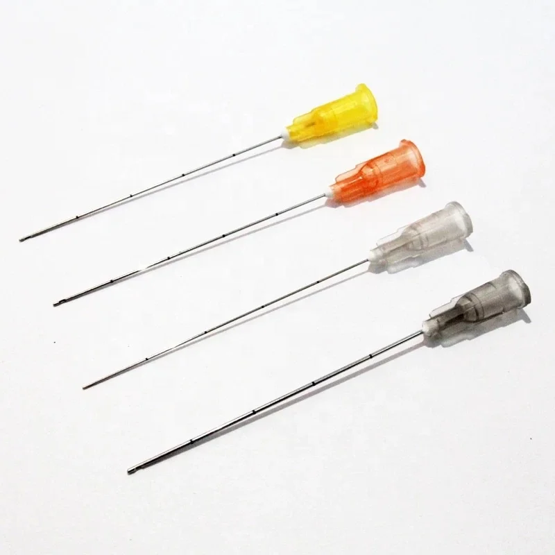 Hot Sale Filler Cannula Blunt Needle 27g 30g 25g Facial Mesotherapy Hyaluronic Acid Micro Cannula Blunt Tip Needle