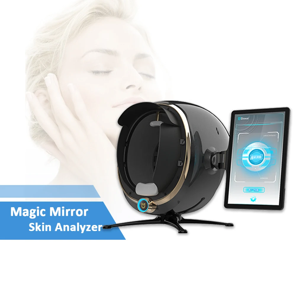 Acne analysis machine 8 in 1 function Max magic mirror lcd system 3d mirror skin analyzer