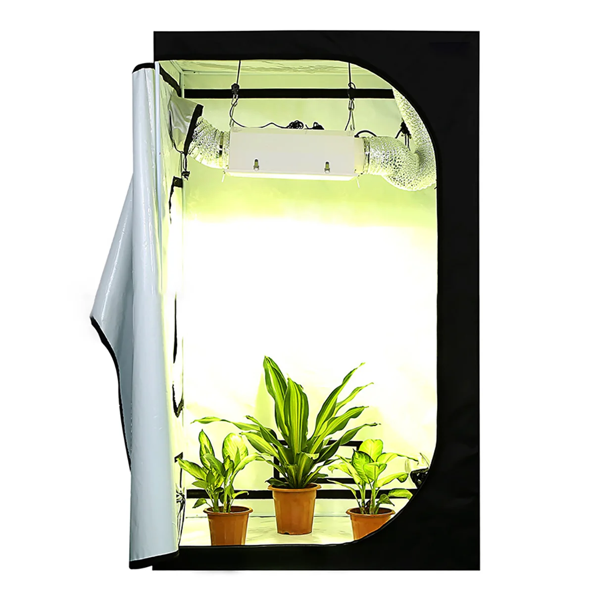 Custom Wholesale 600D 4X4 5X5 8X4 8X8 10X5 10X10ft Hydroponic Indoor plant Room Complete Kit Grow Tent