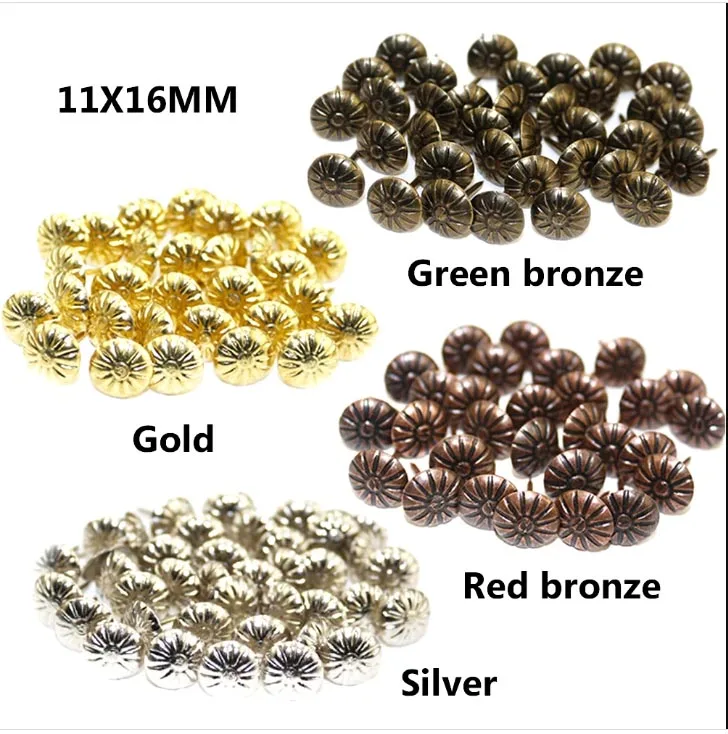 High Quality 16x20mm Furniture Chair nail Upholstery Brass Sofa Nails Tacks Nail Pins Furniture ACCESSORY